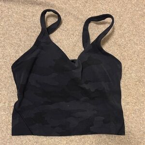 Black Lululemon Camouflage Align Tank